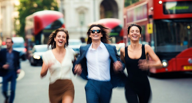 Adultes à Londres Angleterre lors d’un séjour linguistique LISA! profitent de la ville ensemble et du temps libre