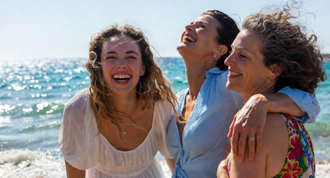 Congé de formation Malte Sliema avec LISA! – apprendre l’anglais et vivre des moments inoubliables au bord de la mer Adultes rient ensemble sur la plage à Malte lors d’un congé de formation LISA! profitent du soleil, de la mer et d’une ambiance internationale