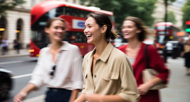 Participants adultes découvrant Londres pendant un séjour linguistique LISA! d’anglais en Angleterre