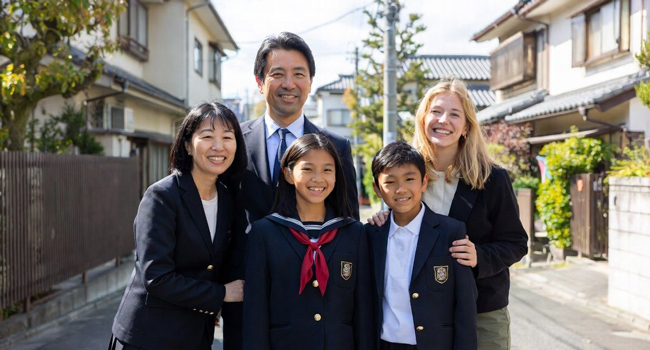 Séjours linguistiques Tokyo Chiyoda avec LISA! – famille d’accueil, hébergement et expériences authentiques Famille d’accueil à Tokyo lors d’un séjour linguistique LISA! accueille les étudiants et montre l’échange culturel au Japon