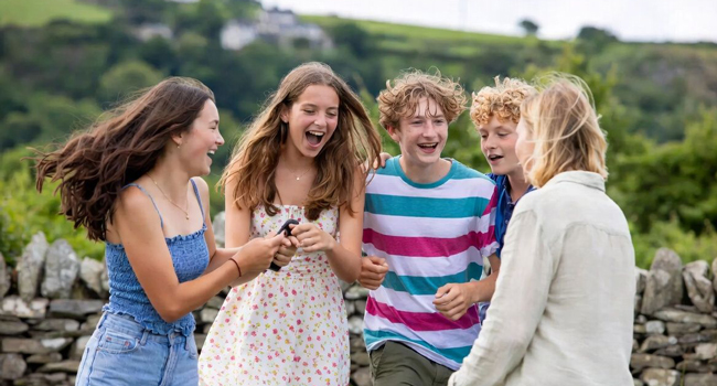 Encadrement et sécurité lors d’un séjour linguistique LISA! d’anglais à Ennis Groupe d’élèves pendant une activité encadrée lors d’un séjour linguistique LISA! d’anglais à Ennis, en Irlande