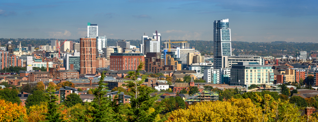 Skyline von Leeds während einer LISA! Sprachreise Panoramablick auf die Skyline von Leeds mit modernen und historischen Gebäuden während einer LISA! Sprachreise