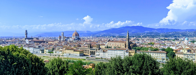 LISA-Sprachreisen-Erwachsene-Italienisch-Italien-Florenz-Piazza-Michelangelo-Mittag-Blick