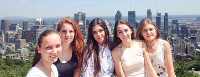 LISA-Sprachreisen-Schueler-Englisch-Franzoesisch-Kanada-Montreal-Ausflug-Stadtblick-Sommer